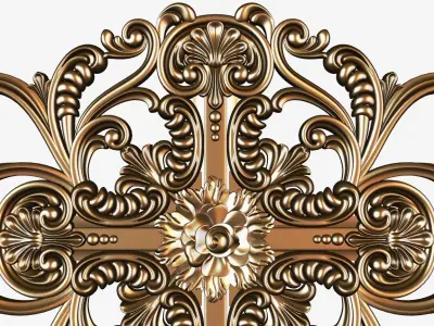 Carved decor ornament for cnc 3D model buy