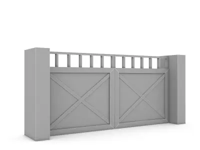 garden door 05 3D Low-poly 3D model