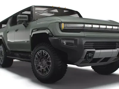Hummer EV GMC SUV Crawler 2024 3D model