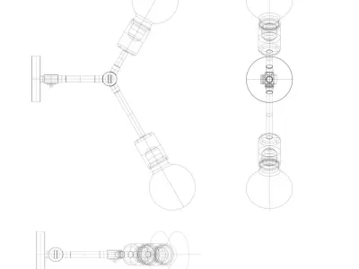 Wall Lamp Nowodvorski Twig 3D model
