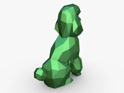 Poodle figure 3D print model