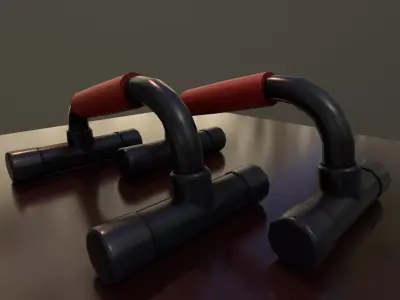 Push-Up Bar Free low-poly 3D model