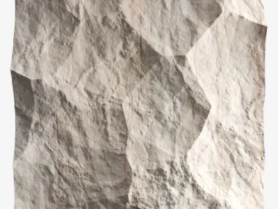475-RockPanel piece of rock on wall 3D model