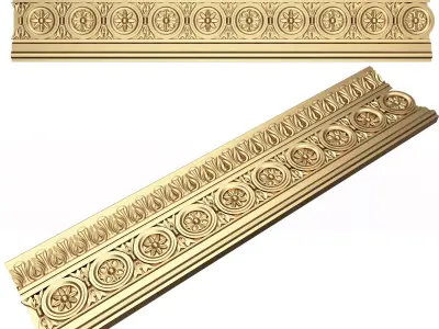 Ornament Element Molding 011 Low-poly 3D model