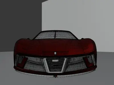 Realistic Ferrari 296 GTB PL Rigged  HighPoly  and Customizable 3D model