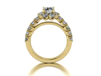 Jewelry Ring Gold 3D print model 32