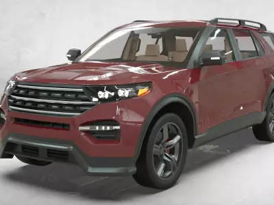 Lowpoly SUV 2020  3D model