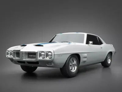 1969 Pontiac Firebird Trans Am 3D model