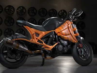 3D Motorbike Super Hyper Bike Model 3D model