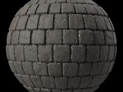 Pavement Materials 26- Slat Stone Paving Pbr 4k Seamless Texture