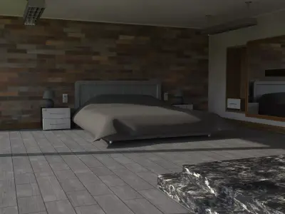 Interior Of A Small Apartment  House 3D model