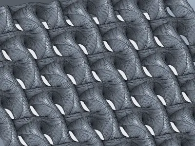 Erwin Hauer light-diffusing wall 3D model