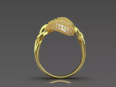 luxury jewelry stl 3d cad ring model jr00044 3D print model
