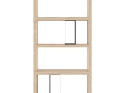 Flexform Bookshelf Braidense 3D model