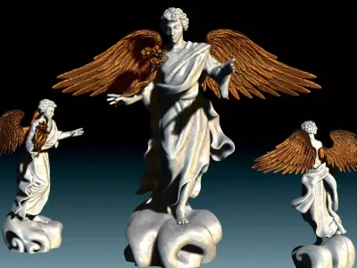 Arch-angel Uriel-Oriel-Auriel- CNC - Wood - Stone - Metal 3D print model
