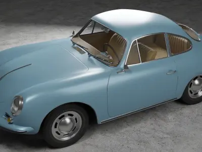 Car Porsche 356 C 3D model