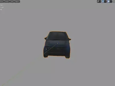 Electric car debree apocalypse textured for your Game Dev Low-poly 3D model