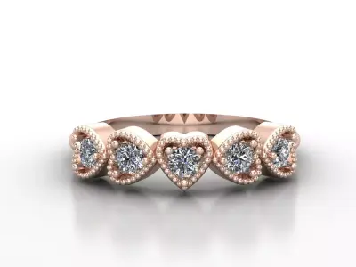 Solitaire Ring Version 1 SR31 3D model