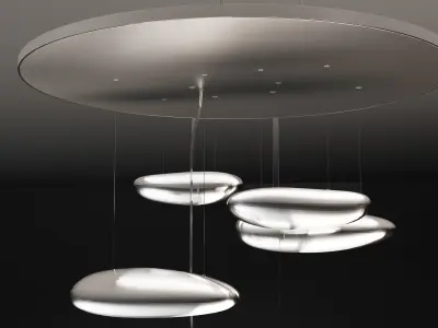 Mercury Mini Ceiling LED  Ross Lovegrove 3D model