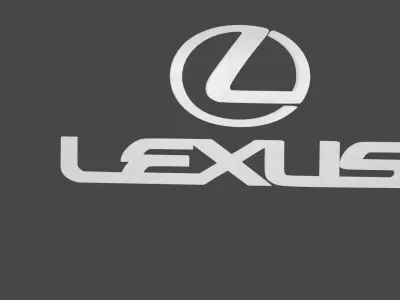 Lexus 3D Logo Low-poly 3D model