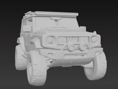 Off-Road 4x4 Vehicle 3D Model 3 Packs 3D print model