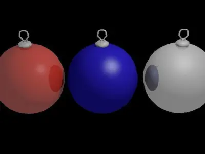 Christmas tree decorations Free 3D model