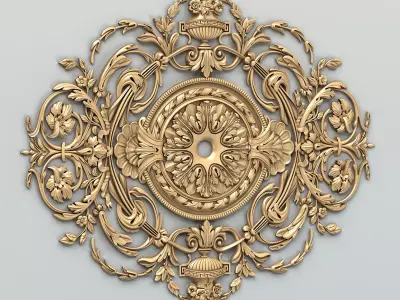 Round rosette 054 3D model