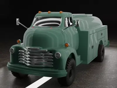 CHEVROLET COE GAS TRUCK 1946 V1 3D print model