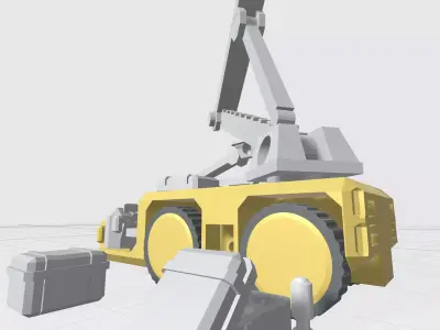 Mecha Hangar Bay Vehicles -Free- Free 3D print model