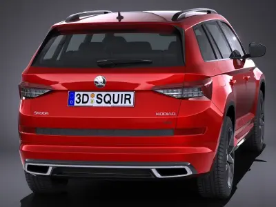 Skoda Kodiaq Sportline 2018 3D model