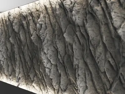 Rock Gray Wall Texture 3D model