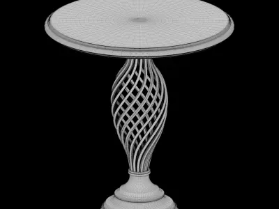 Twisted occasional table 3D model