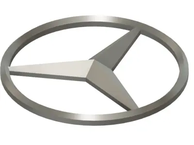 3D Mercedes Benz Logo 3D print model