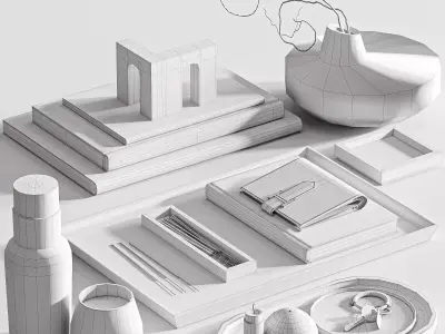 Decorative set 27 3D model