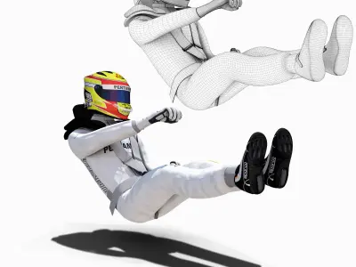 Rio Haryanto 2016 Low-poly 3D model