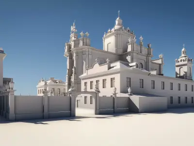 Baroque Cathedral 3D model