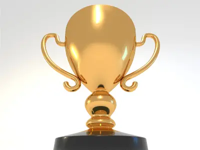 Goldedn Champion Cup Winner 3D model