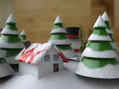 Snowglobe Animated 3D model