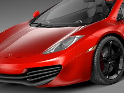 Mclaren mp4-12c spider 2013 3D model