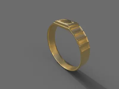 High-Quality 3D Ring Model Low-poly 3D model