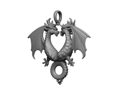 dragon pendant 3D print model