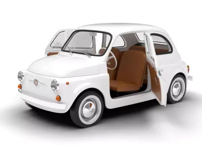 Fiat 500 1959 HQ 3d model  3D model