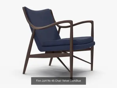 Finn Juhl Nv 45 Chair Collection 3D Model Pack