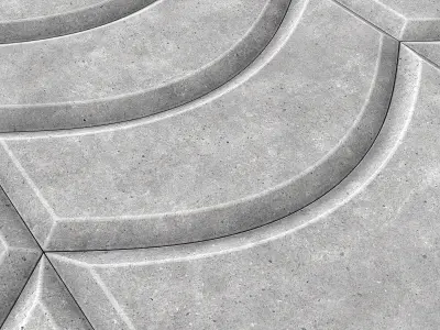 Paving concrete Flag shape 3D model