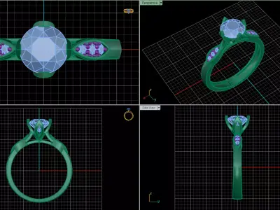 jewelry ring 346 3D print model purchase