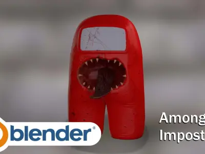 Among Us Imposter Free 3D model