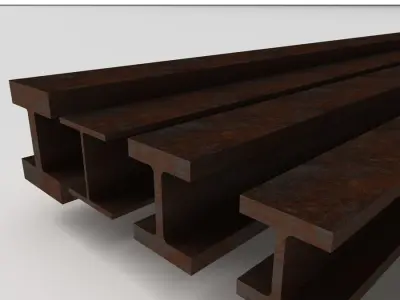 Metal Beam HD 3D model