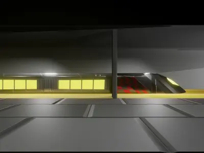 Subway station  3D model