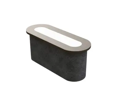 Luxury Marble Table Stand Home  Low-poly 3D model