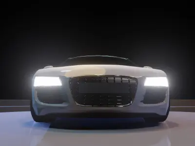 Audi R8 Sports Car  3D model